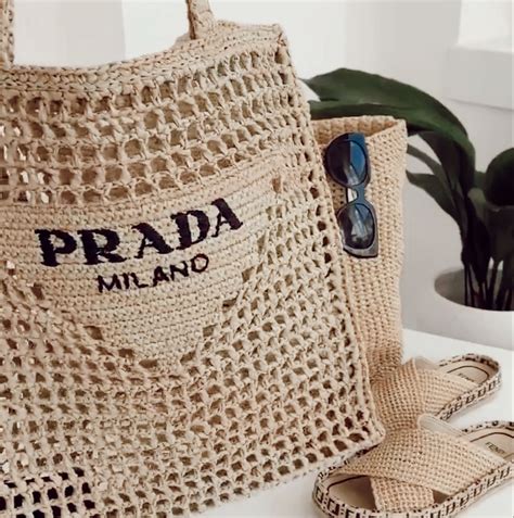 prada straw bag dupe|prada's luxury beach bag.